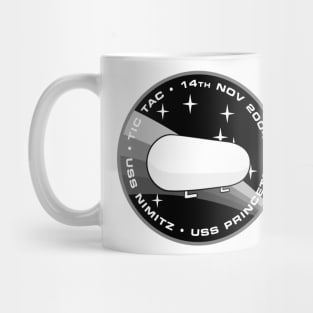 Tic Tac UFO / UAP Encounter Morale Patch - Black & White Printing Press Mug